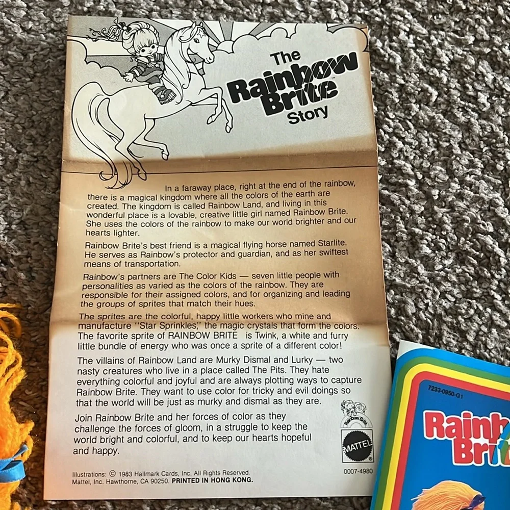 1983 RARE VINTAGE - Rainbow Brite, Twink Sprite and Starlite Horse - Picture 3 of 9